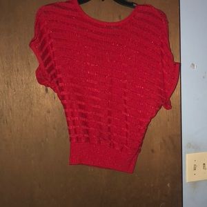 Sparkly red holiday shirt
